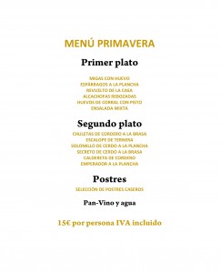 Reservar restaurante-menú